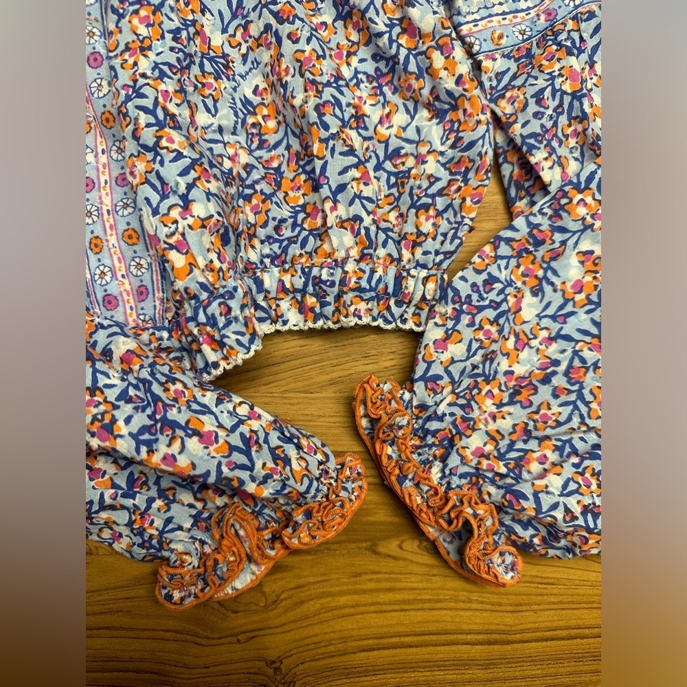 Poupette st Barth floral top size medium women’s - Picture 7 of 7